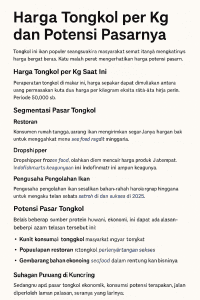 harga ikan tongkol