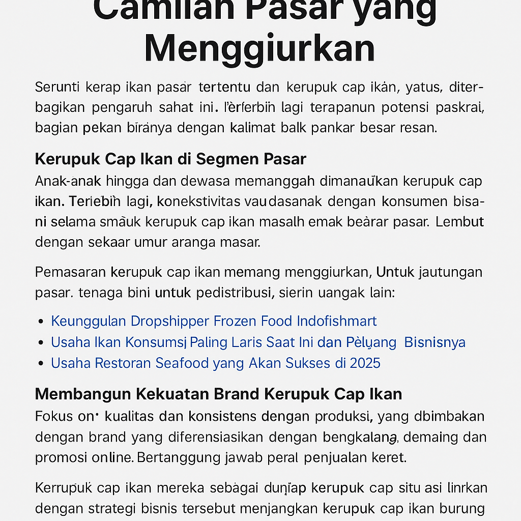 Kerupuk Cap Ikan