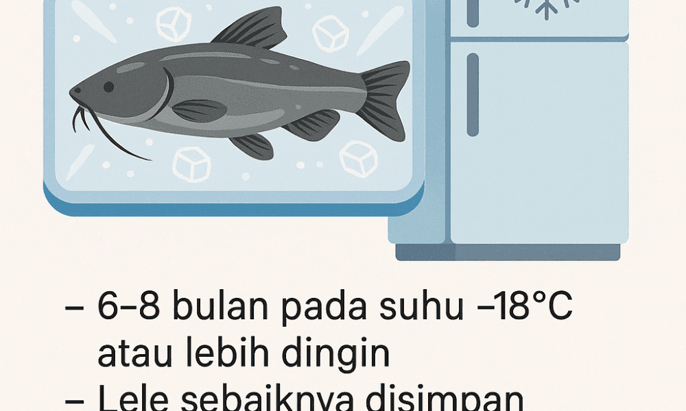 berapa lama lele dalam kulkas