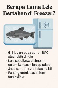 berapa lama lele dalam kulkas