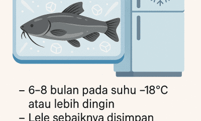 berapa lama lele dalam kulkas