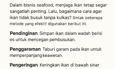 Cara Agar Ikan Tidak Busuk Tanpa Kulkas