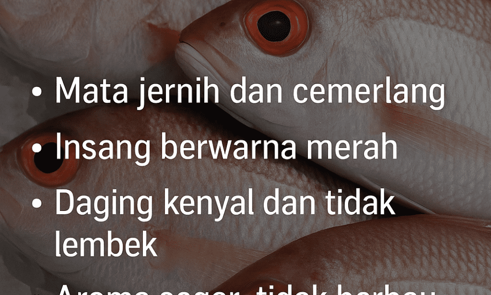 ciri ciri ikan segar