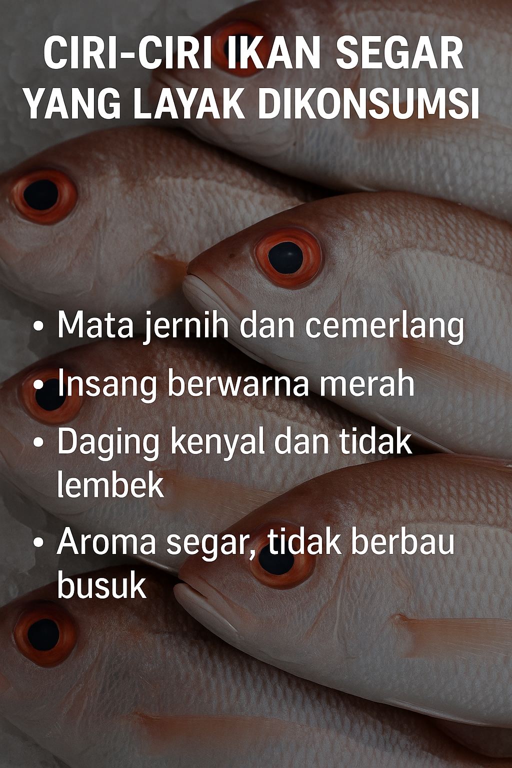ciri ciri ikan segar