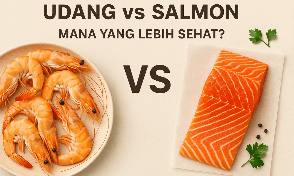 udang vs salmon
