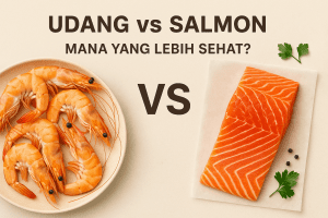 udang vs salmon