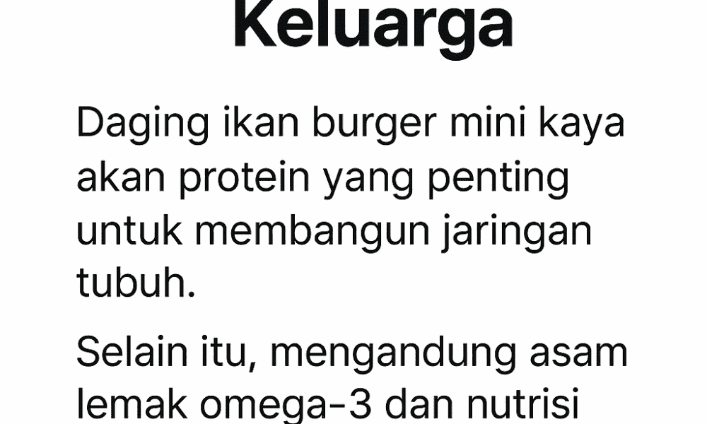 Harga Daging Ikan Burger Mini