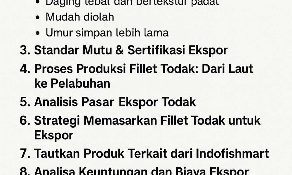 Ekspor Todak