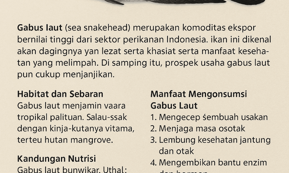Ekspor Gabus Laut