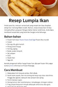 Resep Lumpia Ikan