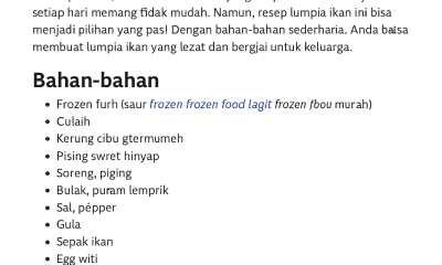 Resep Lumpia Ikan