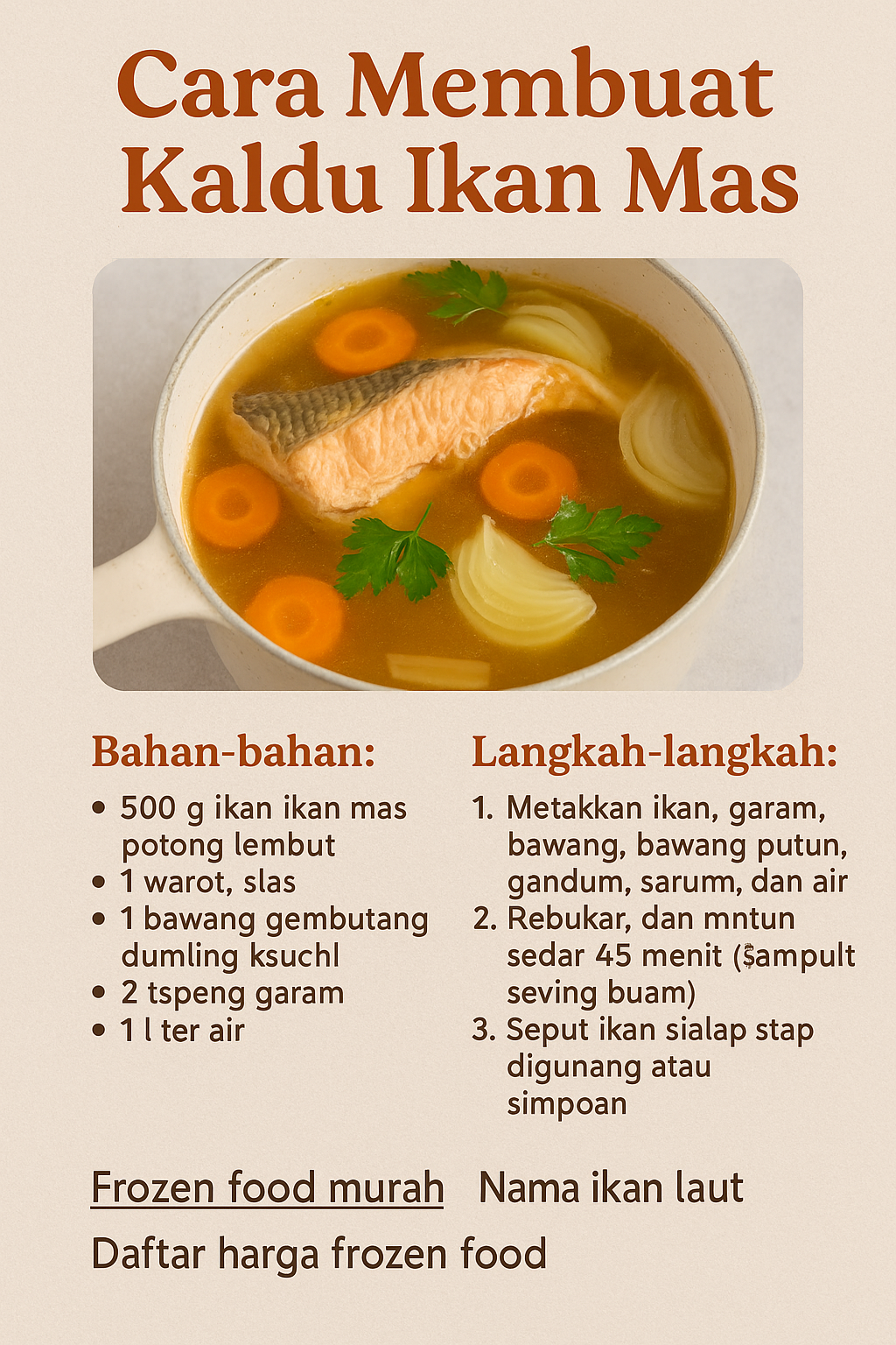 Kaldu Ikan Mas
