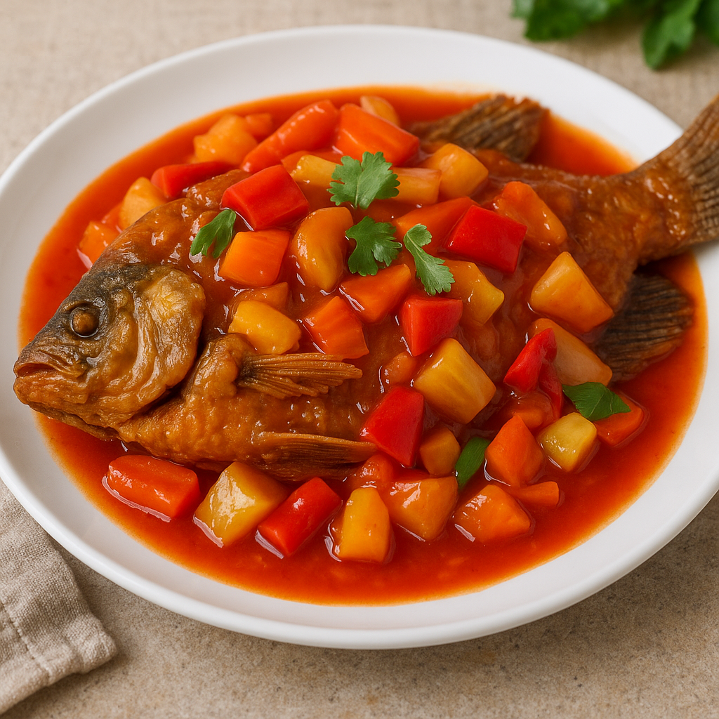 Ikan Gurame Asam Manis