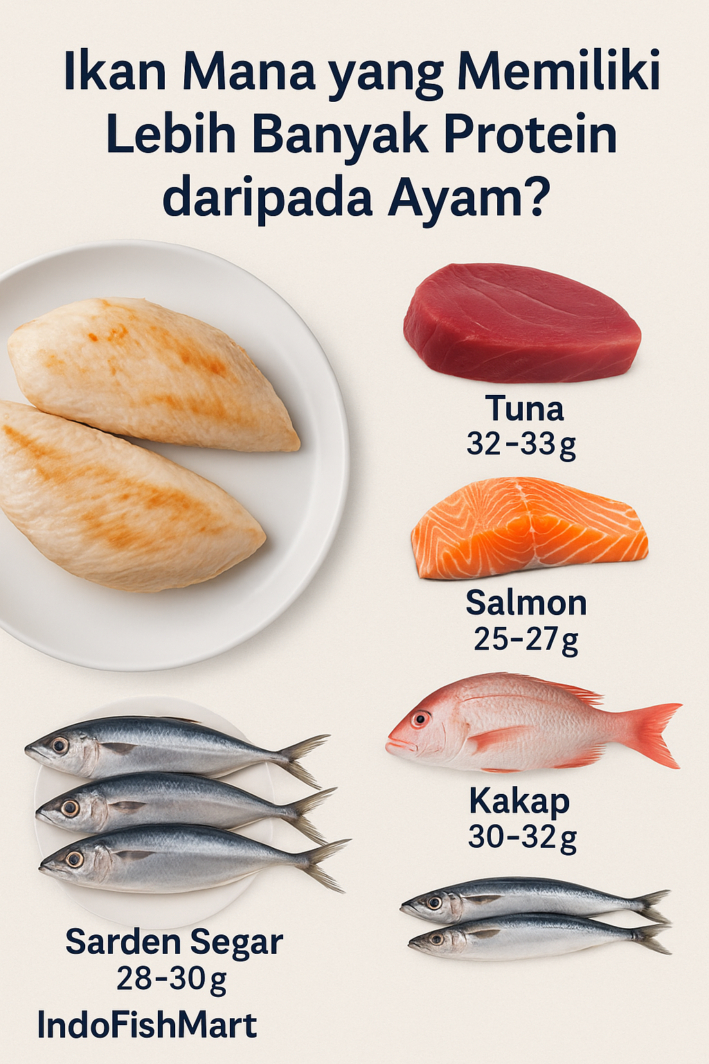 Ikan Mana yang Memiliki Lebih Banyak Protein daripada Ayam?